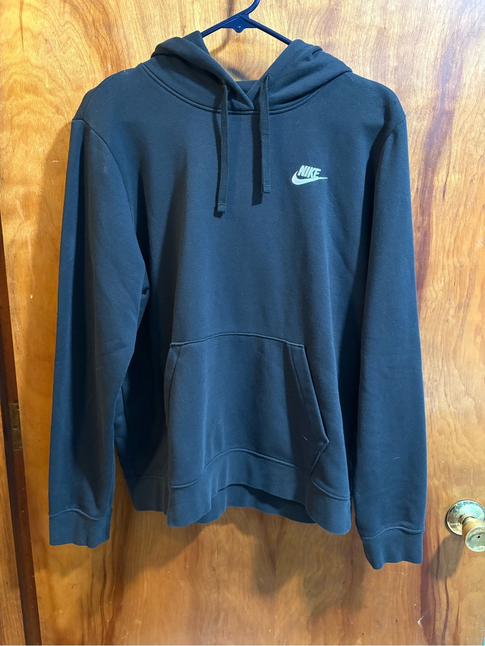 Nike Black Hoodie with White Logo
